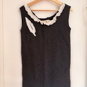 Handmade wool merino knit dress
